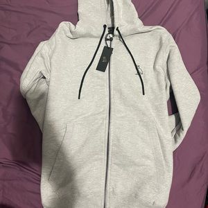 OVO Grey Zip Up Hoodie